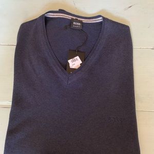Brand new, with tags, XL Hugo Boss V-Neck Sweater